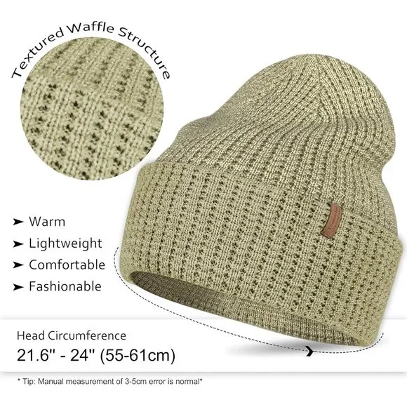 Merino Wool Blend Beanie Extra Warm Winter Hat Unisex Slouch Cuffed Extra Fine Merino Wool Hat, Slouchy Beanie Hat, Warm Winter  main image 3